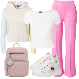 outfit mit Pulover s kapuco na zadrgo LMTD "Poletni outfit"