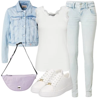 outfit mit Bela Teddy Superga/Usnjene superge/Superge Nizka/Ozka Superga/Superge Luknjasta/Superge Z Bočno Zadrgo/Poletne superge MICHAEL Michael Kors "Poletni outfit"