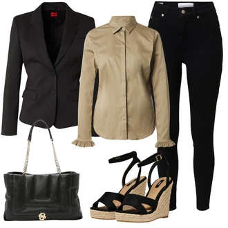 Prešite outfit mit Črna Usnjena Jakna/Motoristične Kavbojke/Zimska jakna/Kavbojke Visokega Pasu/Push up Kavbojke/Termodžinsi/Usnjene Čevlje Calvin Klein Jeans "Poletni outfit"
