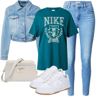 outfit mit Siva/Rjava/Bež Torba za čez ramo/Poslovna torba/Vrečka za prenašanje/Torbica za čez ramo/Torba za čez ramo/Ročna prtljaga/Torba za prenosnik/Torba za Macbook/Pisarniška torba/Satchel torba/Potovalna torba Furla "Poletni outfit"