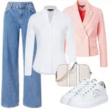 Srebrna Superga outfiti za dame image