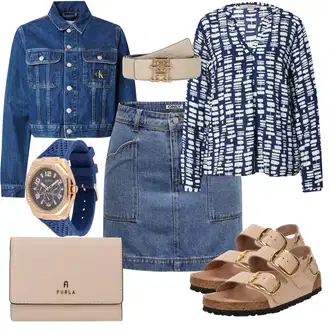 outfit mit Bež Sandala Udobna/Sandala z zapiranjem na ježka/Ribiška sandala/Rimski sandal/Čevelj s trakom/Poletni Čevelj/Dianette Sandali/Pohodni Sandali Birkenstock "Poletni outfit"