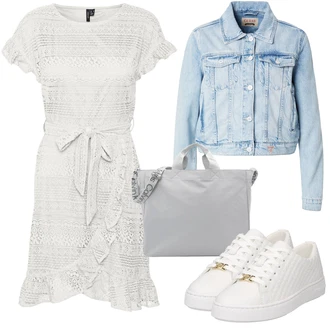 outfit mit Bela Teddy Superga/Usnjene superge/Superge Nizka/Ozka Superga/Superge Luknjasta/Superge Z Bočno Zadrgo/Poletne superge MICHAEL Michael Kors "Poletni outfit"