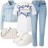 Outfiti z boyfriend kavbojkami image