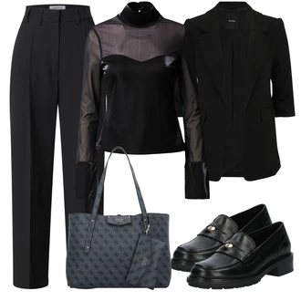 outfit mit Črna/Siva Plašč/Kratek Blejzer Vero Moda Petite "Poletni outfit"