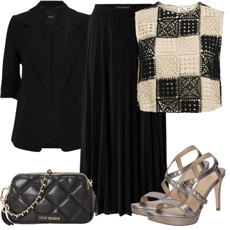 outfit mit Črna/Siva Plašč/Kratek Blejzer Vero Moda Petite "Poletni outfit"