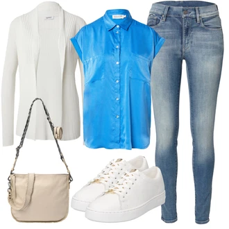 outfit mit Rjava/Bela/Krem/Rdeča Superga Superge Nizka/Poletne superge/Čevelj na vezalke/Ozka Superga/Usnjene superge/Superge Z Bočno Zadrgo MICHAEL Michael Kors "Poletni outfit"