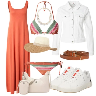 outfit mit Krem/Bela Plašč/Jakna/Bluza velika velikost Tommy Hilfiger "Poletni outfit"