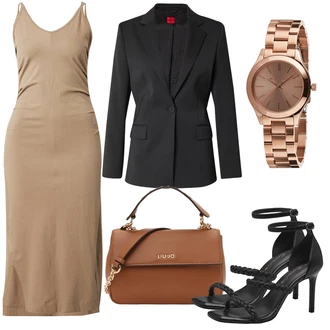 outfit mit Črna/Temno rdeča/Temno Siva/Siva/Roza Blejzer Jakna/Usnjena jakna za moške/Eleganten Blazer/Dolgi Blazer/Usnjen Moški Jopič/Usnjena Jakna Hugo "Poletni outfit"