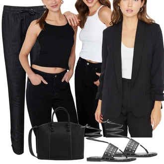 Poletne Outfiti Rockenjski mit Sandali michael kors "poletni videz"Look: Metal, Pank, Rockenjski