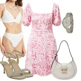 Roza Obleke velikih velikosti outfiti za dame image