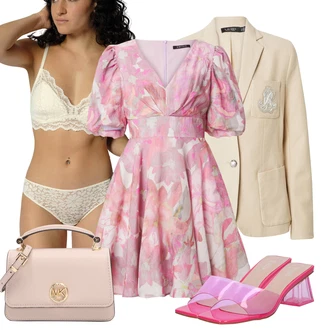 outfit mit Krem/Bež/Bela/Roza Moški čevlji velikosti 11/Balconette nedrček/Korzet/Čipkasti bustier/Modrček minimizer/Mehki Bh/Nedrček z oporo/Nedrček z oporo/Nedrček brez spodnjic Skiny "poletni videz za elegantne ženske"