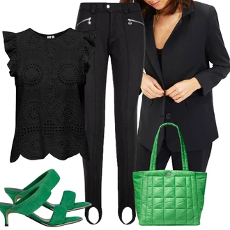 outfit mit Svetlo zelena/Neonske barve/Turkizna/Zelena Napihnjena torba/Nakupovalna torba/Nakupovalka michael kors "poletni videz za elegantne ženske"