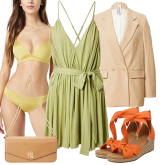 outfit mit Sandala s peto UGG "poletni videz za elegantne ženske"