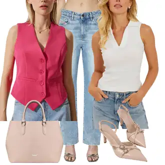 outfit mit Boyfriend Kavbojke/Dad Kavbojka/Girlfriend Kavbojke/Široke Kavbojke/Regular Fit Kavbojke/Formalna Srajca/Usnjena Jakna/Ravne Kavbojke/Zožene Kavbojke Diesel "poletni videz za elegantne ženske"