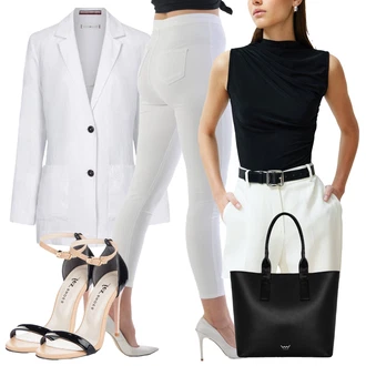 Posebni dogodki outfit mit Roza/Zlati/Bela Čevelj S Trakom/Sandala z visokim gležnjem/Sandala s peto/Visoka petka/Sandala/Elegantni Čevelj fox shoes "poletni videz za elegantne ženske"Look: Pop koncert, 30. rojstni dan, 18. rojstni dan, Posebni dogodki, 40. rojstni dan, Materinski dan, Rojstni dan, Matični urad, Malle, Festival