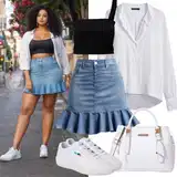 Poletne Outfiti Denim Krila za dame image