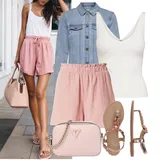 VERO MODA Síťované Kraťasy Outfity image