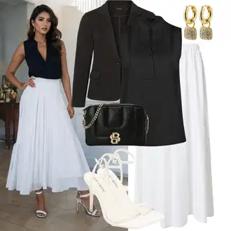 Outfit s Bílá/Krémová/Červená Svatební bota/Sandál Na Podpatku/Bota Na Podpatku/Sandál s podpatkem/Sandály na hřídeli/Svatební Bota/Lodička S Páskem Public Desire "Letní outfity"