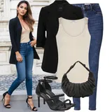Nadrozměrná Dlouhá Vlněná Saka Outfity image