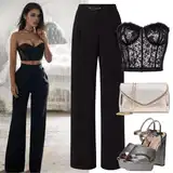 Crni steznici Outfiti image