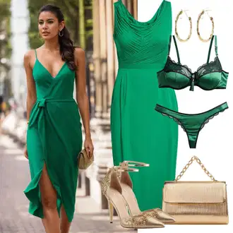 Outfit sa Tamnozelena/Zeleno Haljina za Gosta Vjenčanja/Elegantna Haljina/Empire haljina/Haljina za Djeverušu/haljina za majku mladenku/Haljina od Šifona/Večernja Haljina za Zimu by saygı "Šik Ljetni Outfit"