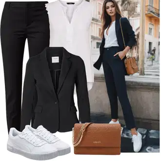 Outfity pro práci S křivkami s Bílá/Šedá/Hnědá Halenka Móda Pro Plnoštíhlou/Tunika Only "Outfit na léto"