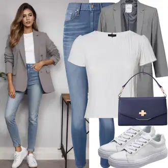 Outfit Inspo Poletje mit Bela Kratki top/Kratka majica koton, Modra/Temno modra/Svetlo modra Usnjena Jakna/Kavbojke Visokega Pasu/Kavbojke z Razporkom/Push up Kavbojke/Ozke Kavbojke/Usnjene Čevlje/Zožene Kavbojke/Zimska jakna S.Oliver, Bela/Krem Usnjene superge/Superge Nizka/Plato-Sneaker/Ozka superga/Superge Z Bočno Zadrgo/Poletne superge Vagabond Shoemakers, Modra/Temno modra Nakupovalna torba/Nakupovalka/Pisarniška torba/Poslovna torba/Velika torba/Torba za čez ramo/Torba za čez ramo/Vrečka za prenašanje Polo Ralph Lauren "Športno-elegantna moda"