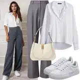 Outfity do kanceláře s teniskami image
