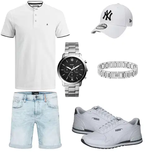 Hellblau Jeans Short/Bermuda/Kurze Hose b BLEND kombinieren