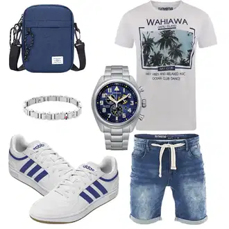 Sommer Outfits Hochzeit mit Blau Unkategorisiert MILESTEM "Summer Outfit"Look: Schule, Geburtstag, Weihnachten, Vatertag, Valentinstag, Hochzeit