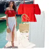 Outfity s třpytivými sukněmi image