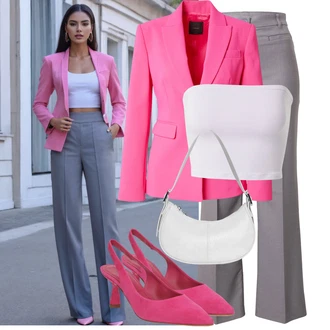 Dlouhé Outfit s Béžová/Hnědá/Šedá/Fialová/Světle šedá monki "Letní outfity"