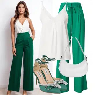 Vysoké Podpatky Outfit s Zelená/Tyrkysový/Tmavě zelená Steve Madden "Letní oblečení"