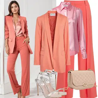 Ležerno Outfit sa Smeđa/Narandžasta/Crna Odijelo Dugi Sako/Boyfriend Sako/Kožna jakna za muškarce/Kožna Jakna za Muškarce/Corduroy Sako/Sako s Perjem/Kratki Sako/Sakoi za Bluzu/Sako Jakna/Elegantni Sako/Blejzer s Printom za Žene/Oversize Sako Trendyol "Talijanski modni kostim"Look: Jazz, Poslovni, Ured, Old Money, Pametno ležerno, Chic, cool, Šik, klasický, moderne, GoGo, Etno, Boho, Elegantan, Hippie, Ležerno