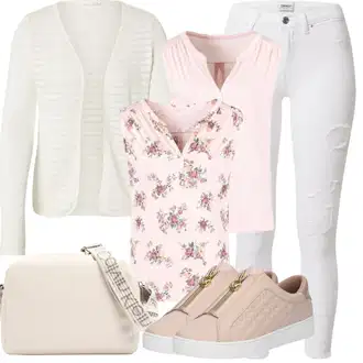 Outfit sa Bež/Bijela/Krem Torba za dijabetičare/Torba preko ramena/Torba Za Preko Ramena/Torba za nošenje/Torba za rame/Mala Torbica/Torbica/Muška torba Calvin Klein Jeans "Ljetna odjeća"