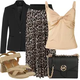 Černá a Modrá Vlněná Saka Outfity image