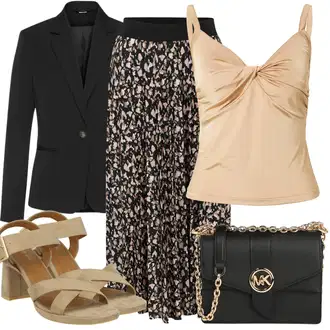 Outfit sa Crna/Tamnosiva Elegantni Sako/Boyfriend Sako/Kožna Jakna za Muškarce/Kožna Jakna za muškarce/Casual Sako/Sako Jakna/Sako od smokinga/Kratki Sako/Kožna Jakna/Poslovno Odijelo Lascana "Ljetna odjeća"