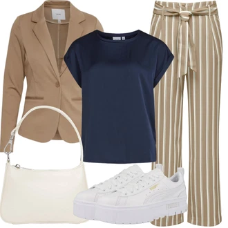Outfit sa Bež/Kaki/Smeđa Hlača za Plažu/Paperbag Hlača/Lanene Hlače/Široka Hlača/Culotte Hlačice/Hlače od muslina/Ležerna Hlača/Palazzo Hlača Only "Ljetna odjeća"