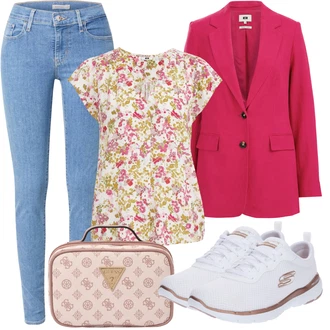 Flex Appeal 3.0 Outfit s Bílá/Zlatý Běžecká bota/Tréninková bota/Gymnastická bota/Tenisová bota/Bota na fitness/Běžecká bota Skechers "Outfit na léto"
