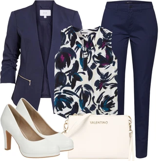 Outfit s Bílá/Krémová Lodička na Vysokém Podpatku/Vintage Lodička/Lodička na Platformě/Lodička s vysokým nártem/Lodička na Podpatku/Pohodlná lodička/Business Bota/Elegantní Bota About You "Outfit na léto"