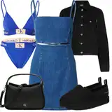 Černé Calvin Klein tenisky outfity image