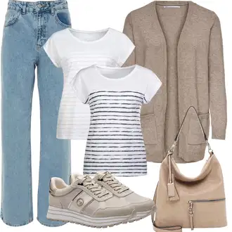 Outfit s Světle modrá/Modrá Baggy Džíny/Džíny Volného Střihu/Džín s Širokou Nohavicí/Džíny Culottes/Vintage džíny/Kožená Pánská Bund/Mom Jean/High Waist Džínové Kalhoty/Džíny s Rozparkem/Dad Džíny Trendyol "Outfit na léto"