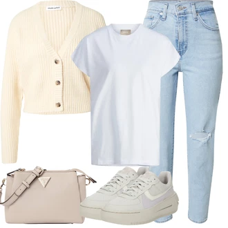 Kombinacije za ljeto sa Svjetloplava/Plava Boyfriend Jeans/Skraćene Traperice/Dad Traperice/Girlfriend Traperice/High Waist Traperice/Traperice s Prorezom/Traperice s Rupom/Mom Jean/Kožne jakne/Sužene Traperice/Vintage traperice levi's ® "Ljetna odjeća"