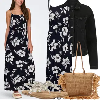 sviatočné Outfit sa Pink/Plava/Tamnoplava/Krem Maksi Haljina/Haljina S Printom/Duga Ljetna Haljina/Haljina Bez Rukava Only "Ljetna odjeća"Look: Rap, Elegantan, Mom, Sveučilišna, Ekstravagantno, Preodjeven, Poslovni, Romantičan, Jazz, Old Money, sviatočné, Pomorski