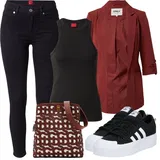 Outfiti s crnim skraćenim trapericama image
