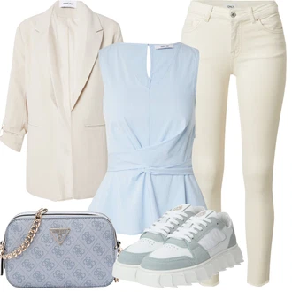 Móda pro plnoštíhlé Svatební host Outfit s Světle modrá/Modrá Šaty Móda Pro Plnoštíhlou/Tunika/Tričko & Top Móda pro plnoštíhlé/Halenka Móda Pro Plnoštíhlou About You "Outfit na léto"