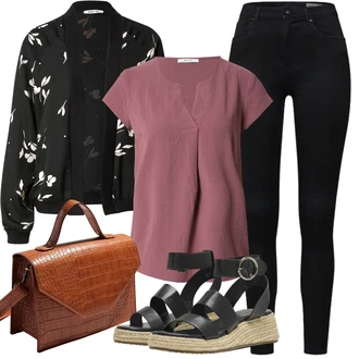 Outfity pro léto Rockový s Béžová/Černá/Hnědá Přezková bota/Espadrille sandál/Římská sandála/Rybářská sandála/Letní Bota Only "Letní oblečení"Look: Bad Taste, Ležérní, Šik, Cool, Nadrozměrné, Punk, Rockový, Bezešvé, Skromné