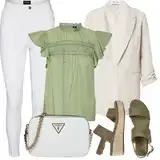 Outfiti s Broderie bluzama image