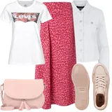 Růžové Puma tenisky outfity image